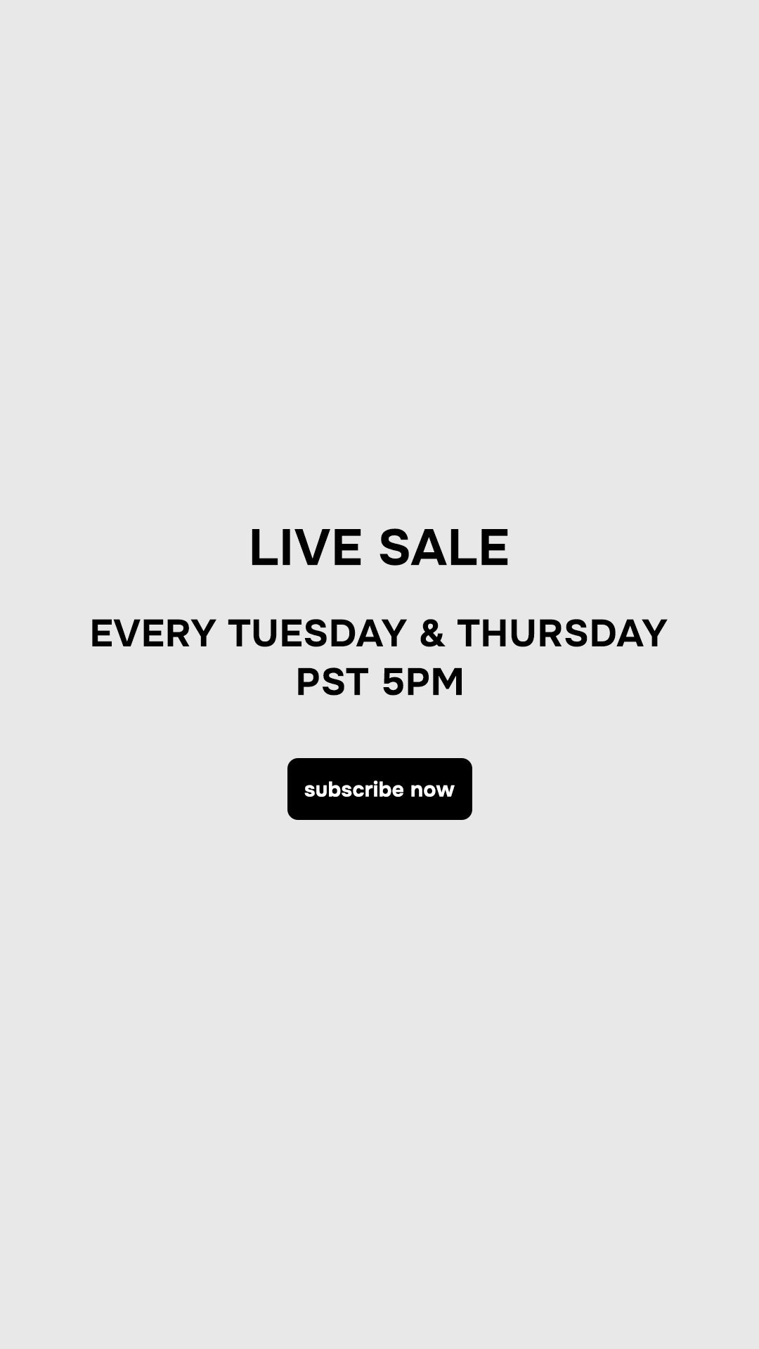 myEdzy jewelry live sale schedule: Every Tuesday and Thursday at 5PM PST. Subscribe for exclusive drops and deals!