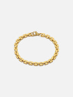 myEdzy Sydney 18K gold plated flat link bracelet