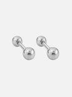 3mm ball screwback stud earrings titanium steel hypoallergenic silver tiny minimalist earrings waterproof tarnish resistant everyday jewelry by myEdzy