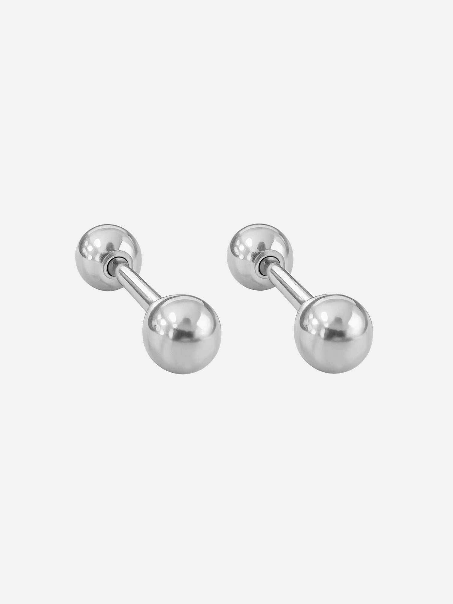 3mm ball screwback stud earrings titanium steel hypoallergenic silver tiny minimalist earrings waterproof tarnish resistant everyday jewelry by myEdzy