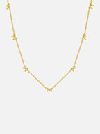Bellina 18K gold plated bow chain necklace waterproof titanium steel hypoallergenic adjustable necklace by myEdzy