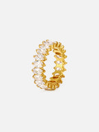 Heidi marquise CZ eternity ring in silver, full band design | myEdzy